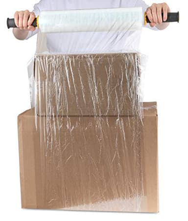 Modern Innovations 15 Inch Clear Stretch Wrap Roll with Handles (1 Roll-1000 Feet) Heavy Duty Shrink Wrap for Moving, Packing Supplies for Wrapping Furniture, Industrial Plastic Pallet Cling - Image 6
