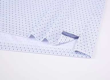 Alex Vando Mens Golf Shirt Moisture Wicking Classic Print Golf Shirts for Men,Eight Blue Dots,S - Image 4