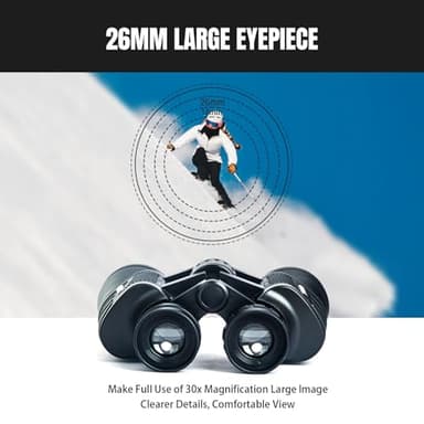 30x50 High Powered Binoculars for Adults, Waterproof Compact Binoculars with Low Light Vision for Bird Watching Hunting Football Games Travel Stargazing Cruise with Carrying Bag - Image 5