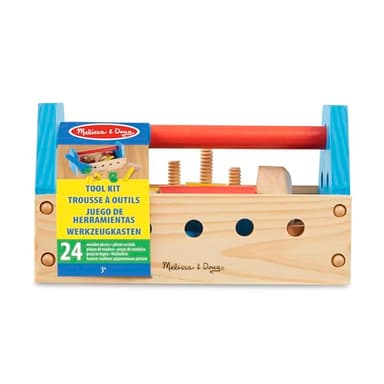 Melissa & Doug Take-Along Tool Kit Wooden Construction Toy (24 pcs) - Image 3