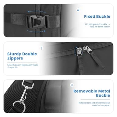 Sinaliy Travel Backpack for Men Women, Personal Item Travel Bag with Multi-Pockets, Airline Approved Carry on Backpack Fits 16inch Laptop, Waterproof Casual Backpack for College,Travel, Work - Image 8