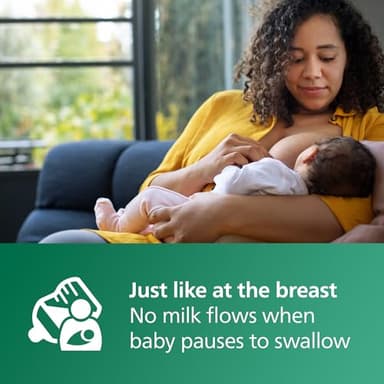 Philips Avent Natural Glass Baby Bottle with Natural Response Nipple (Slow Flow, Flow 2), 4oz, SCY910/01 - Image 6