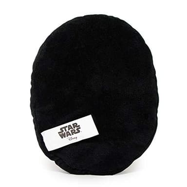 Buckle-Down Dog Toy, Mandalorian, Plush Squeaker Star Wars The Mandalorian Helmet, 8" x 8" (DTPT-SWBFJ) - Image 3