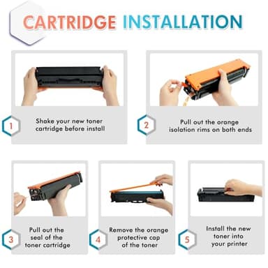 218A Toner Cartridges 4 Pack with Chip 218X 3201dw 3301fdw Compatible Replacement for HP 218A 218X Color Laserjet Pro MFP 3301cdw 3301sdw Pro 3201dw Series Printer High Yield W2180A Ink Set (B/C/Y/M) - Image 6
