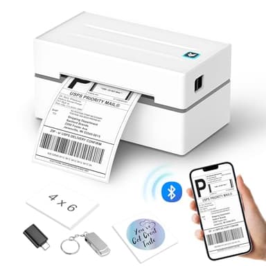 Anycash Bluetooth Thermal Label Printer, Wireless 4x6 Shipping Label Printers for Small Business, Compatible with Android&iOS and Windows, Address Label Printer for Amazon, Ebay, Shopify, Etsy, USPS - Image 1