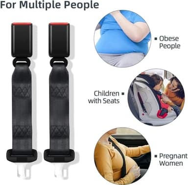 Lmuwecno 2Pcs Womens Metal Belt -Duty – Extender pack Quick Release Buckle for Buckle Replacement 14 Inch - Image 5