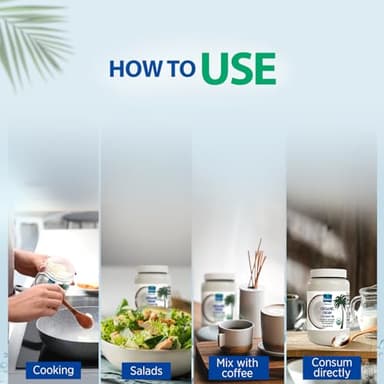 "Parachute Naturalz Organic Virgin Coconut Oil | Cooking Oil, Hair Oil, Body Oil & Oil Pulling | Cold Pressed | Unbleached | Unrefined | Non-Hydrogenated | MCT Oil | USDA Certified | 49 fl oz | Plastic Jar" - Image 6