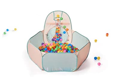 UTEX 3 in 1 Pop Up Play Tent with Tunnel, Ball Pit for Kids, Boys, Girls, Babies and Toddlers, Indoor/Outdoor Playhouse - Image 7
