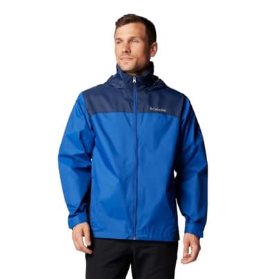 Columbia Men's Glennaker Lake II Rain Jacket, Mountain Blue/Collegiate Navy, Large - Image 1