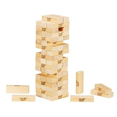 Hasbro Gaming Jenga Wooden Blocks Stacking Tumbling Tower Game | Party Games for Kids & Families | Stocking Stuffers | Ages 6+ (Amazon Exclusive) - Image 2