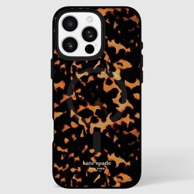 kate spade new york iPhone 16 Pro Max Case - Compatible with MagSafe - Designer Phone Case - Tortoise - Image 8