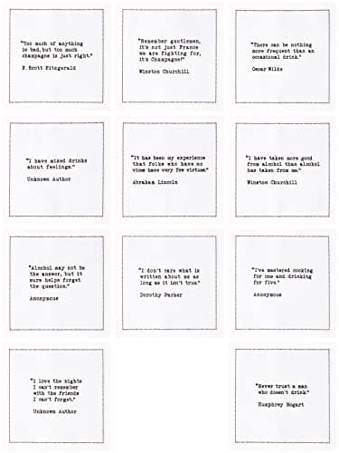 Five Star Funny White Cocktail Napkins, 50 Luxury Cotton Disposable Cocktail Party Napkins with Witty Bar Quotes, 4.5" x 4.5" for Home Bars, Game Nights, Beverages, Birthdays, Weddings & Holidays - Image 4