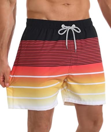 APTRO Men's Swim Trunks with Compression Liner 5 Inch Bathing Suit Beach Swimsuits #C167 L - Image 2