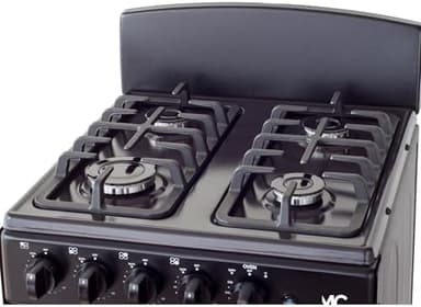 MC - 20" Black W Gas Space Saver Range with 2.4 CFT Oven Capacity - Italian SABAF Sealed Burners, 1 Ultra-Fast, 3 Fast – Easy to Clean, Iron Grates, Cool Knobs - L 21" W 20" H 41" - Image 6