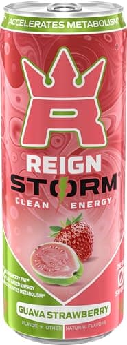 REIGN Storm, Guava Strawberry, Fitness & Wellness Energy Drink, 12 Fl Oz (Pack of 12) - Image 4