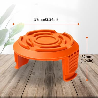 Replacement Spool Cap Covers Compatible with Worx, Trimmer Cap Suitable for Worx Weed Eater String Trimmers WA0010, WA6531 (3-Pack) - Image 3