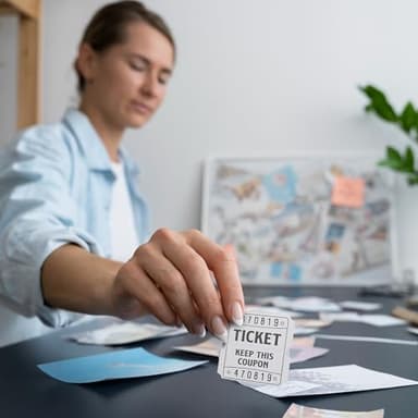 DGBDPACK 250 White Raffle Tickets, 50/50 Raffle Tickets, Double Tickets for Festivals, Carnivals, School Events, Baby Showers, Summer Parties - Image 6