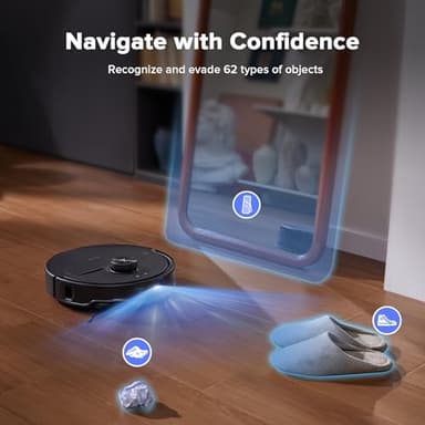 roborock Qrevo Master Robot Vacuum and Mop Combo, 10,000Pa Suction, FlexiArm Design Side Brush & Mop, Auto Mop Washing & Drying, Self-Emptying&Refilling, Dock Self-Cleaning, Obstacle Avoidance, Black - Image 6