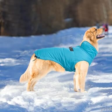 Geyecete Dog Winter Warm Coat Jacket, Windproof Snowproof, Pet Outdoor Jacket for Small to Large Dogs - Blue - XS - Image 6