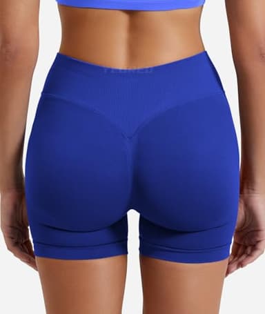 YEOREO SoftHue Women Workout Gym Impact Shorts Scrunch Butt Lifting 2.5"/3.6"/4.5"/6" Shorts Dark Blue S - Image 2