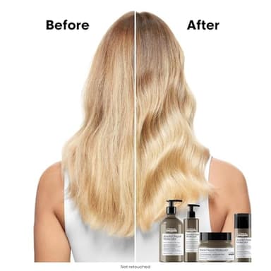 L'Oréal Professionnel Paris Absolut Repair Molecular Hair Mask - Repairs Damage & Restores Strength For Extremely Dry Damaged Hair, Extra Detangling & Hydration, Peptides Bonder - Image 2