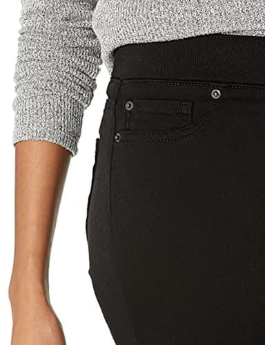 Amazon Essentials Women's Mid-Rise Stretch Pull-On Jegging - Discontinued Colors, Black, 14 Short - Image 3