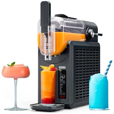 Iceman Slush-Ease Slushie Machine, Frozen Drink Maker & Slushy Machine with 5 Presets + Custom Option, Easy-Dispensing Lever for Frozen Margaritas, Frappes, and Slushies - Black - Image 1