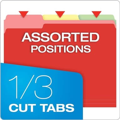 Pendaflex Hanging File Folder Combo Kit, 25 Hanging Folders with Tabs, 50 File Folders, Work from Home Starter Kit, Assorted, Letter Size (99199) - Image 2