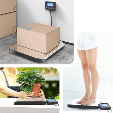 KKZ Shipping Scale, 440 LB Heavy Duty Postal Scale for Packages, Large Mailing Scale for Postage, Industrial, Small Business, Laundry, Warehouse, Stainless Steel - Image 7