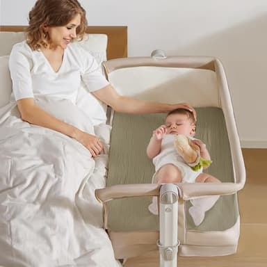 lulumoon Muslin Bassinet Sheets for Baby: Soft Bedside Sleeper Bassinet Fitted Sheets for Boys and Girls - Image 2