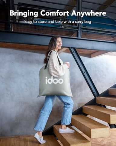 iDOO Air Mattress Queen with Built in Pump, Blow up Mattress, Inflatable Mattress Queen Size for Guests, Home, Camping, 3 Mins Inflation/Deflation, Upgraded Colchones Inflables, Comfort Air Bed - Image 6