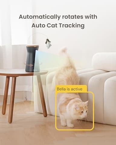 Furbo 360° Cat Camera: Pet Security Cam w/Meowing Alerts, Rotating View, Treat Toss w/Phone App, Smart Home Kitty Monitoring, 2-Way Speaker, No Subscription Needed. Standard See, Talk, & Toss Features - Image 3