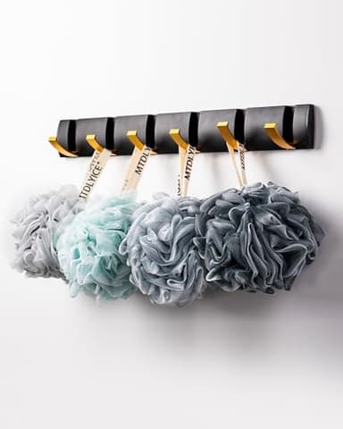 MTDLYICE Loofah Sponge, XXL Large Loofah 100g 4 Pack, Bath Sponge Soft Mesh Shower Loofah for Men, Body Scrub, Shower Pouf Bath Accessories, for Body Wash, Soap (Blue Gray) - Image 7