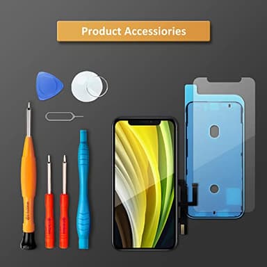 LL TRADER Screen Replacement for iPhone 11 LCD Retina 6.1'' FHD Display COF Touch Screen Digitizer with Repair Tool Kits, Waterproof Tape, Screen Protector(for Model A2111, A2223, A2221) - Image 8