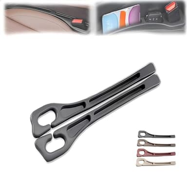 Jtonust No Drop Seat Guard, 2025 New Car Seat Side Gap Filler, Seat Gap Fillers for All Cars, Prevents Items from Falling, Easy to iInstall (Black) - Image 1