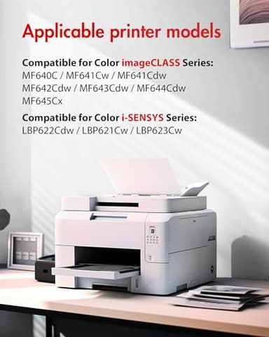 054 Black Toner Cartridge - Compatible Replacement for Canon 054 054H Toner, Works with Canon Color imageCLASS MF642Cdw Toner Cartridges, MF644Cdw, MF641Cdw, MF644Cdw, LBP622Cdw Laser Printer (1-Pack) - Image 2