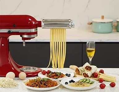 FavorKit Pasta Maker Attachment for KitchenAid Mixers,3 in 1 Set Included Pasta Sheet Roller, Spaghetti and Fettuccine Cutter Accessories - Image 7