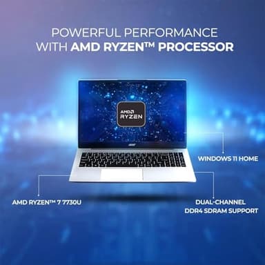 acer Aspire 3 Premium Laptop Computer Featuring Backlit Keyboard | AMD Ryzen 7 7730U CPU | 16GB RAM | 1TB SSD | 15.6" FHD Display | Webcam | Fast Wi-Fi 6 | Copilot AI Chat | Type-C | Windows 11 Pro - Image 2