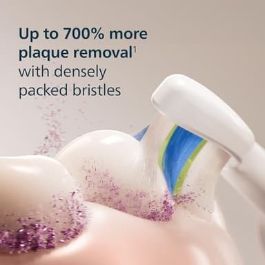 Philips Sonicare W DiamondClean - Genuine Replacement Electric Toothbrush Heads, White, 3 Pack, HX6063/65 - Image 4