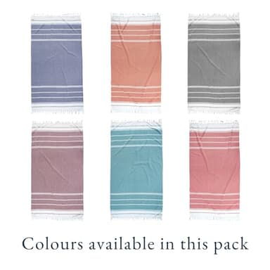 LANE LINEN Beach Towels 12 Pack, Bulk Beach Towels Oversized, Pool Towels for Adults, Pre-Washed, Sand Free Beach Towel, Fast Drying Beach Towel, 39"x71" - Beach Party - Image 2