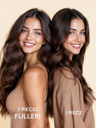 WENNALIFE Genius Sew in Weft Hair Extensions Real Human Hair, 20 inch 120g Balayage Natural Black to Chestnut Brown Sew in Human Hair for Women Natural Remy Hair Invisible Extensiones De Cabello - Image 8