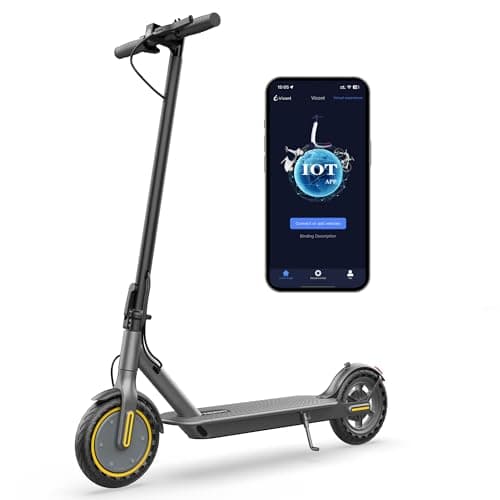 Electric Scooter, 8.5" Tires, Up to 20 Miles Range, 350W Motor & 19 MPH Portable Folding Commuting Electric Scooter for Adults with Double Braking System and App - Image 1