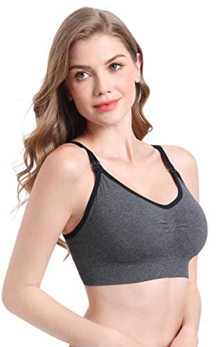 Suekaphin 5PACK Nursing Bra Wireless Bra Women's Sleeping Maternity Bra Breastfeeding Bra,X-Large,Sort CC-A - Image 7