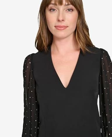 Tommy Hilfiger Women's Dresses Shift,Black,6P - Image 5