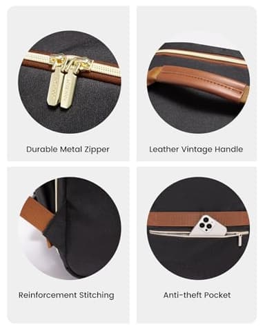 LOVEVOOK 56L Travel Backpack for Women & Men, Airline Approved Carry On Luggage with 3 Packing Cubes, TSA Overnight Bags, Waterproof Personal Item Bag, Weekender Essentials Backpacks fits 17" Laptop - Image 8