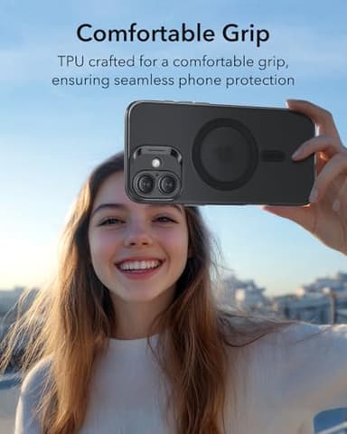 ESR for iPhone 16 Case, Compatible with MagSafe, Camera Protection, Shockproof Thin Cover, Resists Yellowing and Scratches, Magnetic Phone Case for iPhone 16, Zero Series, Frosted Black - Image 4