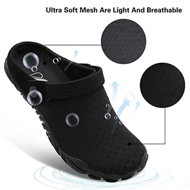 Besroad Beach Quick Drying Slip on Walking Hiking Sports Water Shoes Fashion Sneakers for Women Men Black 13 Women/12 Men - Image 4