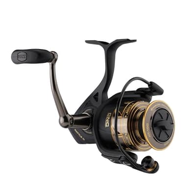 PENN Battle III Spinning Inshore Fishing Reel, HT-100 Front Drag, max of 15lb | 6.8kg, Made with Sturdy All-Aluminum Composition for Durability,Black/Gold - Image 5