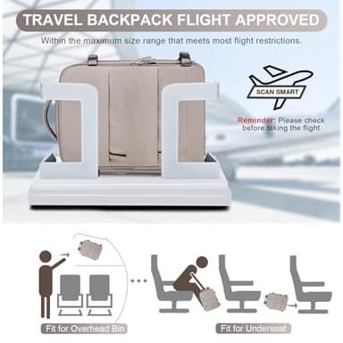 Large Travel Backpack - Carry On Flight Approved Mochila De Viaje - 18x14x8 Inches - Personal Item Travel Bag for Men & Women - Image 2