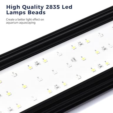 Tatub 23W LED Aquarium Light for 36"-42" Fish Tank, Full Spectrum Fish Tank Light with White Blue Red Green LEDs, 10 Levels of Brightness，Timer Auto On/Off - Image 6